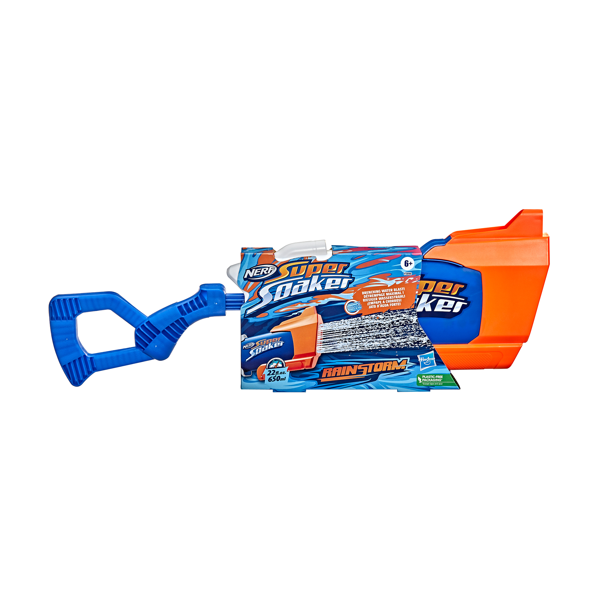 Іграшковий водяний бластер Nerf Super Soaker Rainstorm, 5*57.2*22 см, від 6 років (F3890)